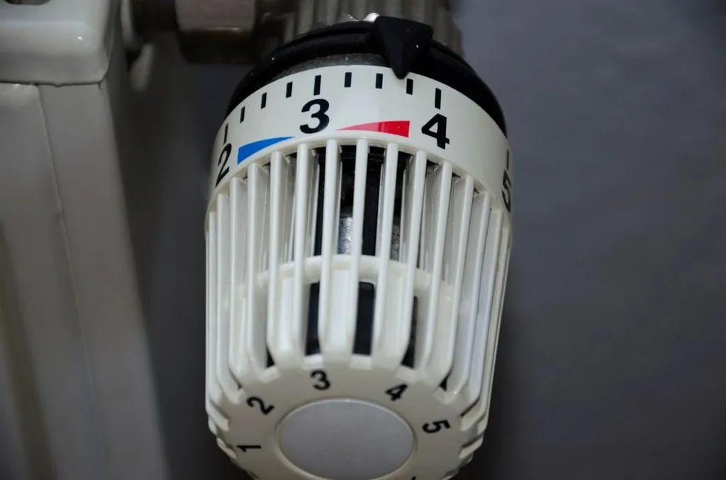 Cabezal termostático de un radiador